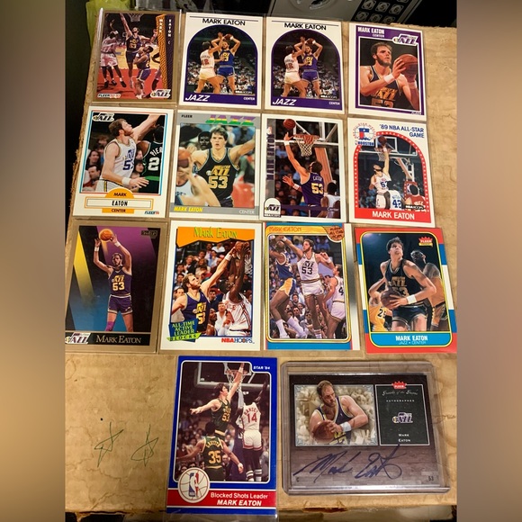 Mark Eaton basketball card lot with autograph card included - Picture 1 of 5